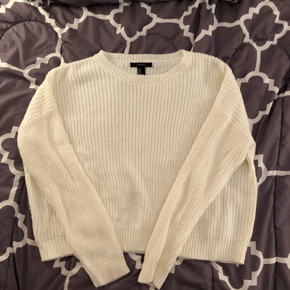 cream sweater